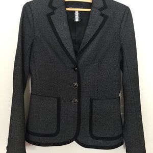 French Connection Blazer Gray pinstripes Sz. 2